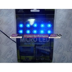 ACC LUZ LED  LUZ LED MICRO LED CON 10 LEDS ADHERIBLE CONECCION AL ENCENDEDOR