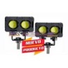 MOTOCICLETAS  FARO LED PARA MOTO RECTANGULAR 5 FUNCIONES (( JUEGO )) BLANCO/AMBAR