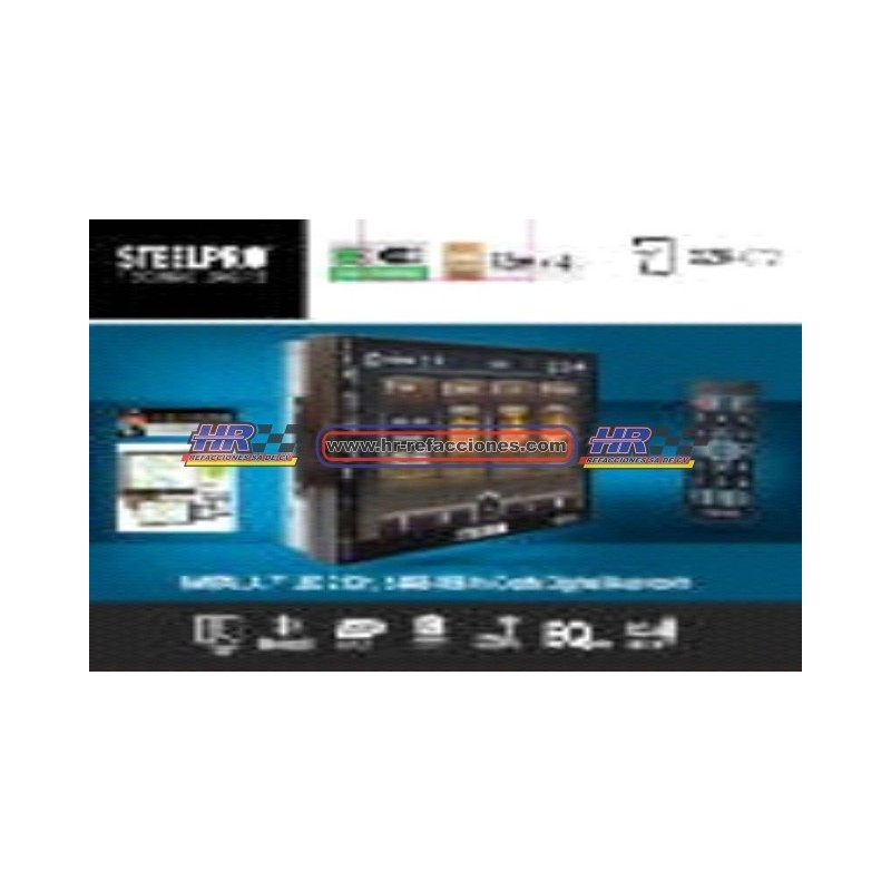 ACC AUTOESTEREO  ESTEREO STEELPRO 7  alta definicion Bluetooth,Reproductor MP3, USB,Equalizador, 18 memoria