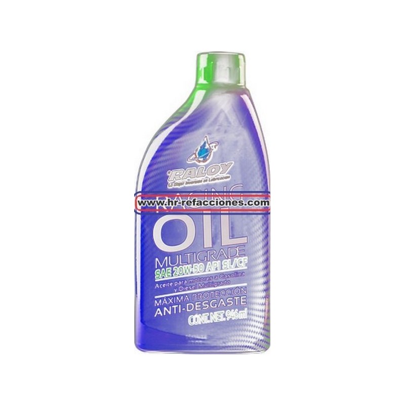 QUIMICOS ACEITE  MOTOR 946 ML RALOY RACING MULTIGRADO 20W50 SL  946ML