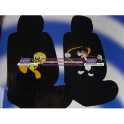 ACC FUNDA ASIENTOS  FUNDA ASIENTOS PREMIUM Y LOONEY TUNES 12 PZAS VINIL