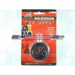 ACC MEDIDOR  CALIBRADOR AIRE RELOJ METALICO GRIS LLANTA