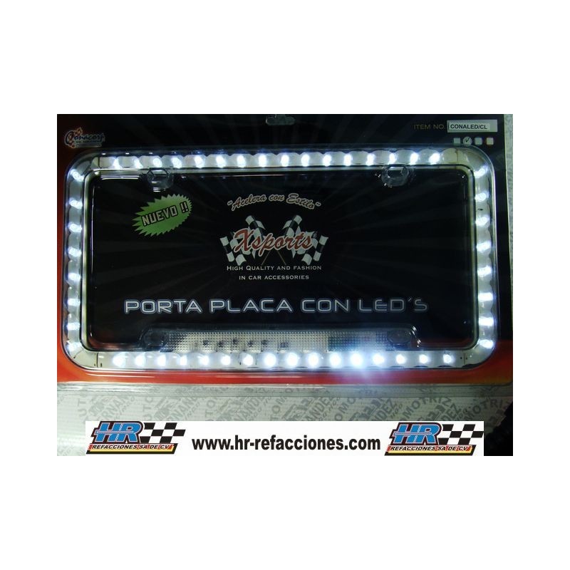 ACC PORTAPLACA  PORTA PLACA LEDS LED/CL CON FUNCIONES STOP Y CUARTOS 52192-52193