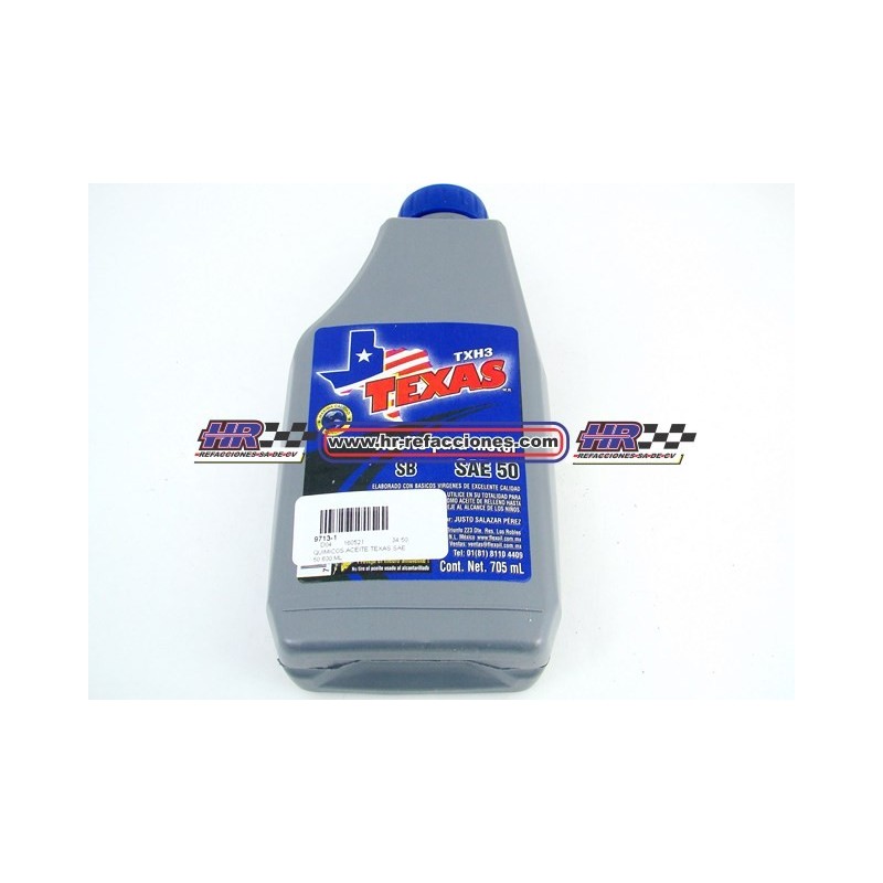 QUIMICOS ACEITE  MOTOR 600 ML TEXAS SAE 50 600 ML