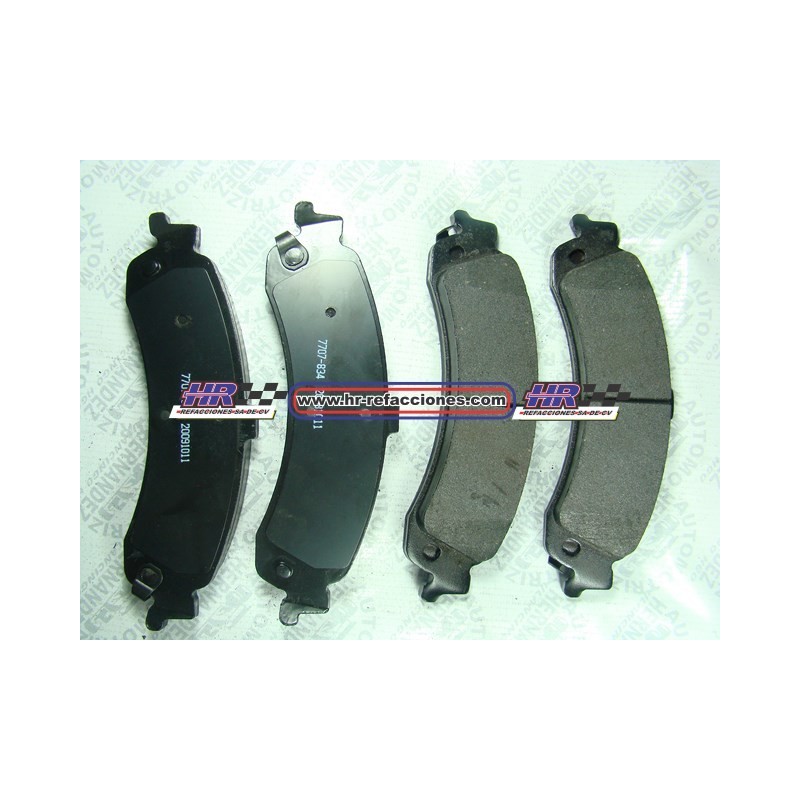 BALATAS  CHEV Silverado 02-03 Suburban 00-02 Sierra 150002-03 7707-834	  Avalanche02-03 Tahoe00-02