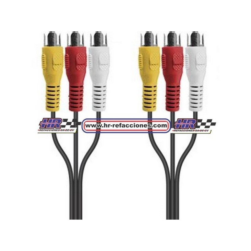 ACC CABLE  EXTENCION RCA 1 8 MTS 3PG AUDIO VIDEO