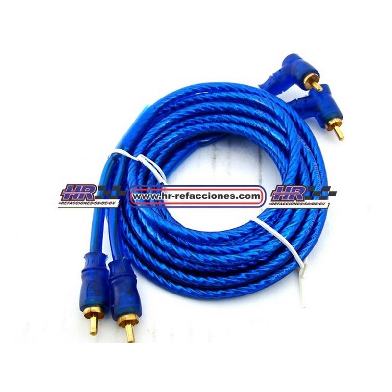 ACC CABLE  EXTENCION RCA 3 65 MTS AUDIOBAHN