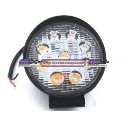 ACC FARO  FARO LEDS REDONDO HIPERLED  9 LED  (( JUEGO ))  27W AMBAR