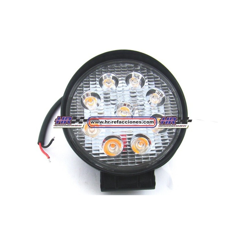 ACC FARO  FARO LEDS REDONDO HIPERLED  9 LED  (( JUEGO ))  27W AMBAR