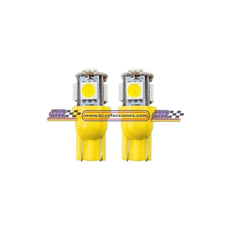 ACC FOCO LEDS  FOCO LEDS PELLISCO 4 LEDS AMARILLO JGO