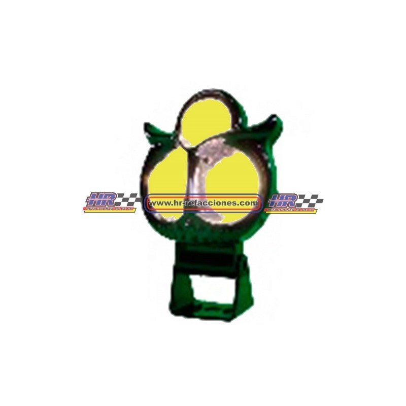 MOTOCICLETAS  FARO LED BUHO 3 LENTES (( JUEGO )) BLANCO AMARILLO