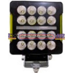 ACC FARO  FARO LEDS CUADRADO 25W ALTA BAJA Y ESTROBO (( JUEGO ))