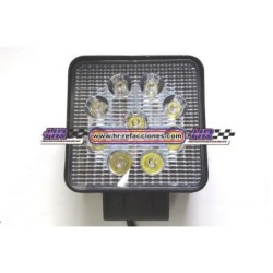 ACC FARO  FARO LEDS CUADRADO HIPERLED  9 LEDS 27 WATTS (( JUEGO )) CON ESTROBO