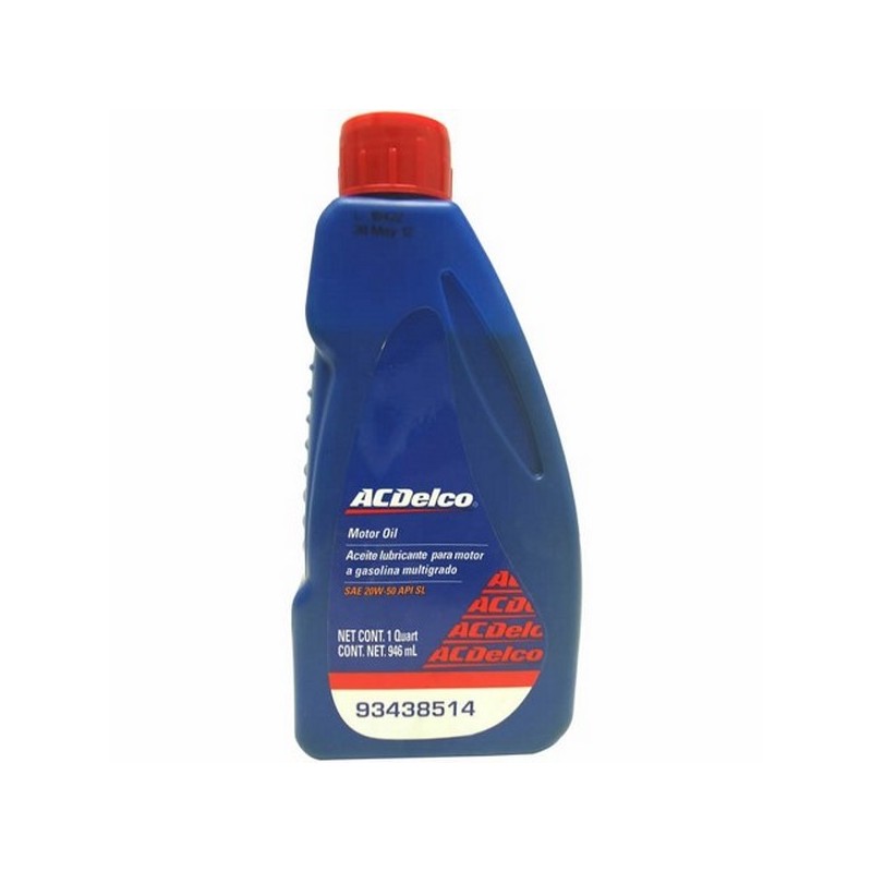 QUIMICOS ACEITE  MOTOR 946 ML TOP ONE 20W50 MADE IN USA  1LTS