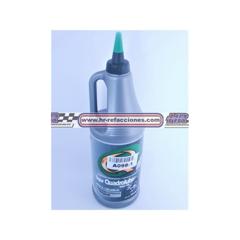 QUIMICOS  ACEITE TRANSMISION LITRO QUAKER SAE 80 W 90 TRANSMISION 950 ML