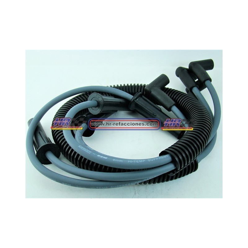 KEM  CABLE BUJIAS CHEV L-4194 G M  4 CIL  2 2 LITROS PICK UP CHEVROLET S-10 1995-2003 8 MM