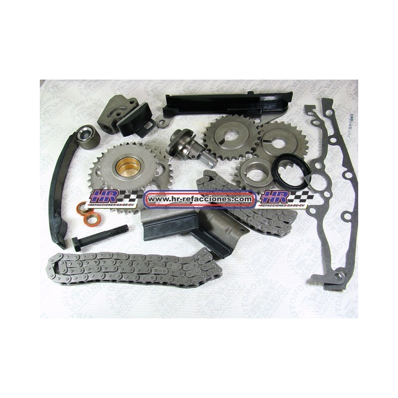 KIT DE DISTRIBUCION  NISSAN TSURU lll GA16DE 16v RIEL METALICO 	1 6L