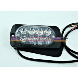 ACC LUZ  PLAFON ESTROBO AUTOMOTRIZ , 8 LED , MULTIFUNCIONES AMBAR BLANCO PIEZA