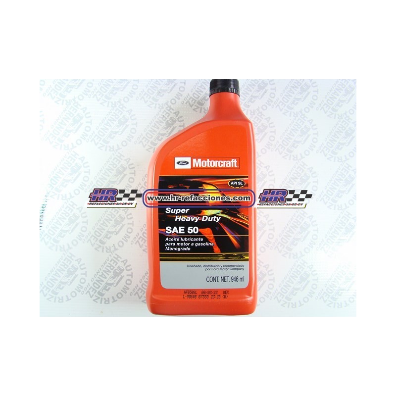 QUIMICOS ACEITE  MOTOR 946 ML MOTORCRAFT SA3 50 MSLX 0ASAE50 B