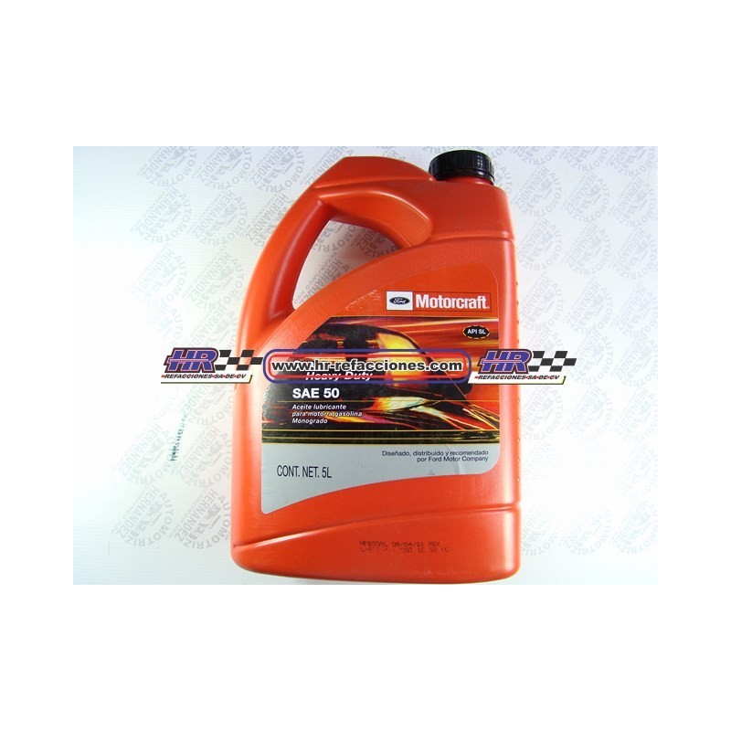 QUIMICOS ACEITE  MOTOR GALON MOTORCRAFT SAE 50 MSLX 0ASAE50 G4