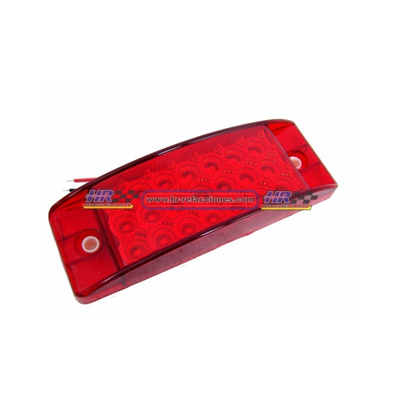 ACC LUZ  PLAFON LATERAL LED RECTANGULAR CON ESTROBO ROJO