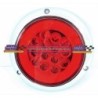 ACC LUZ  PLAFON REDONDO LED ATORNILLABLE ROJO 14 LED CONTORNO GEL 12/24V ALTA BAJA Y ESTROBO