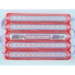 ACC LUZ  PLAFON LATERAL 12 LEDS 18 CM ROJO PIEZA