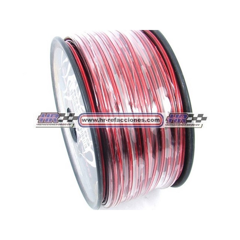 CABLE PLASTICO  BOCINAS METRO CALIBRE 22 BICOLOR NEGRO ROJO