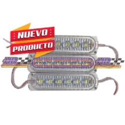 ACC LUZ  PLAFON LATERAL  6 LED IPER LED AZUL ROJO CRISTAL Y LUPAS