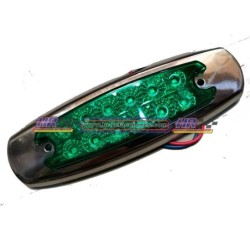 ACC LUZ  PLAFON LATERAL 12 LED PIEZA VERDE CON ESTROBO Y FIJO