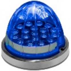 ACC LUZ  PLAFON REDONDO PUNTA 18 LED AZUL PIEZA