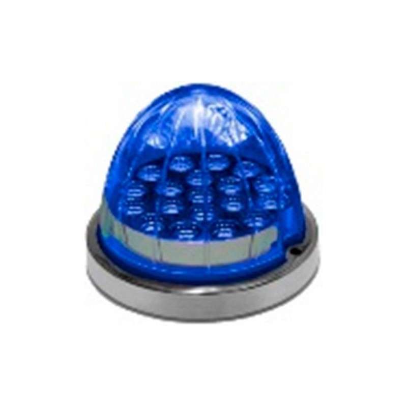 ACC LUZ  PLAFON REDONDO PUNTA 18 LED AZUL PIEZA