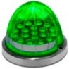 ACC LUZ  PLAFON REDONDO PUNTA 18 LED VERDE PIEZA