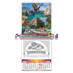 PUBLICIDAD  CALENDARIO IMPRESO 23  X 43 CM PERSONALIZADO PRECIO POR CIENTO