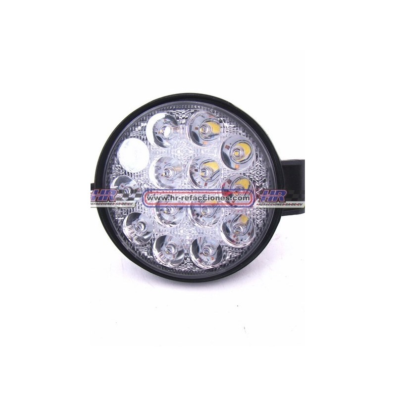 ACC FARO  FARO LEDS REDONDO HIPERLED 14 LED (( JUEGO )) 42 WATS CON ESTROBO