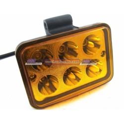 ACC FARO  FARO LEDS RECTANGULAR HIPERLED  6 LED (( JUEGO )) CON LUPAS AMBAR